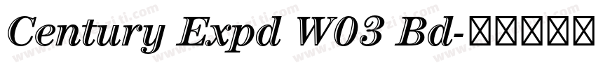 Century Expd W03 Bd字体转换